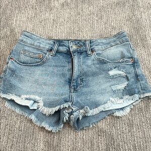 NEW!! H&M Blue Distressed Jean Shorts